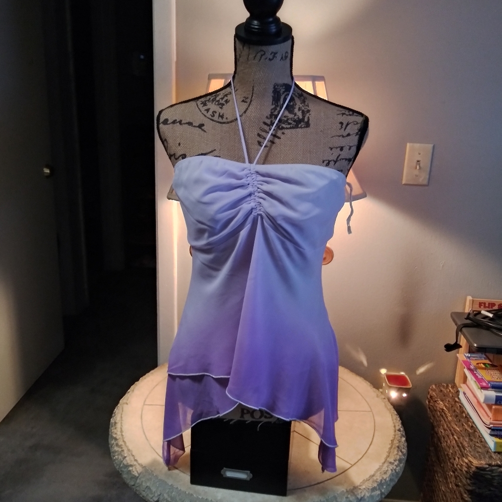 Purple & white Shirt